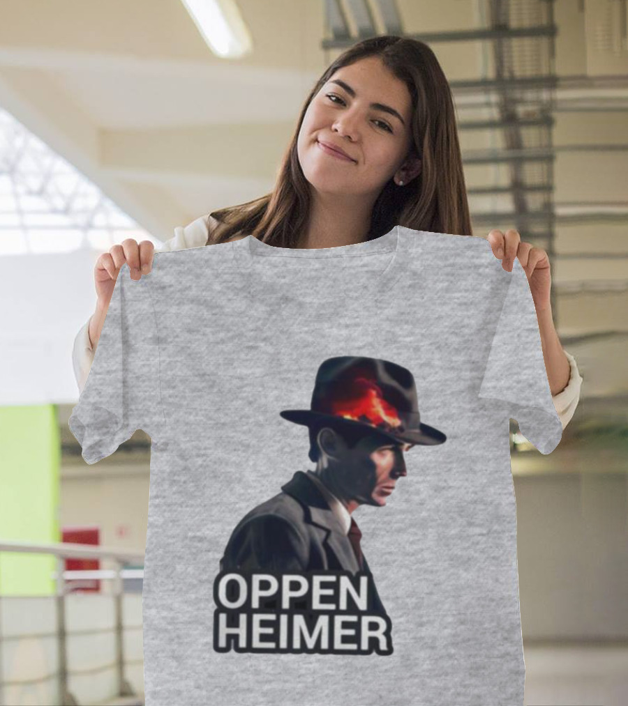 Oppenheimer Cillian Murphy Fiery Explosion Hat T-Shirt