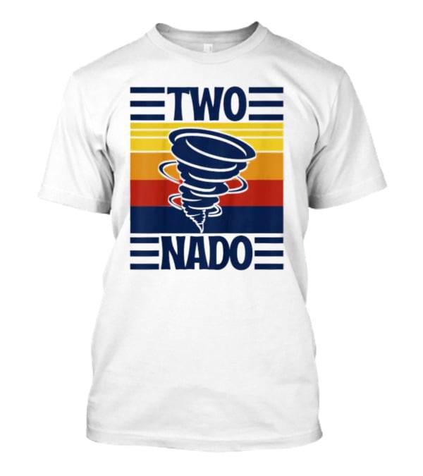 Two Nado Retro Tornado Stripe T-Shirt