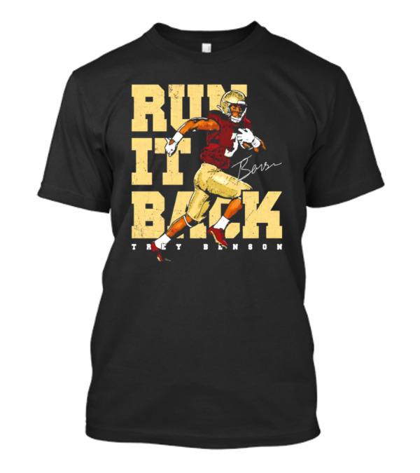 Trey Benson Run It Back Football T-Shirt