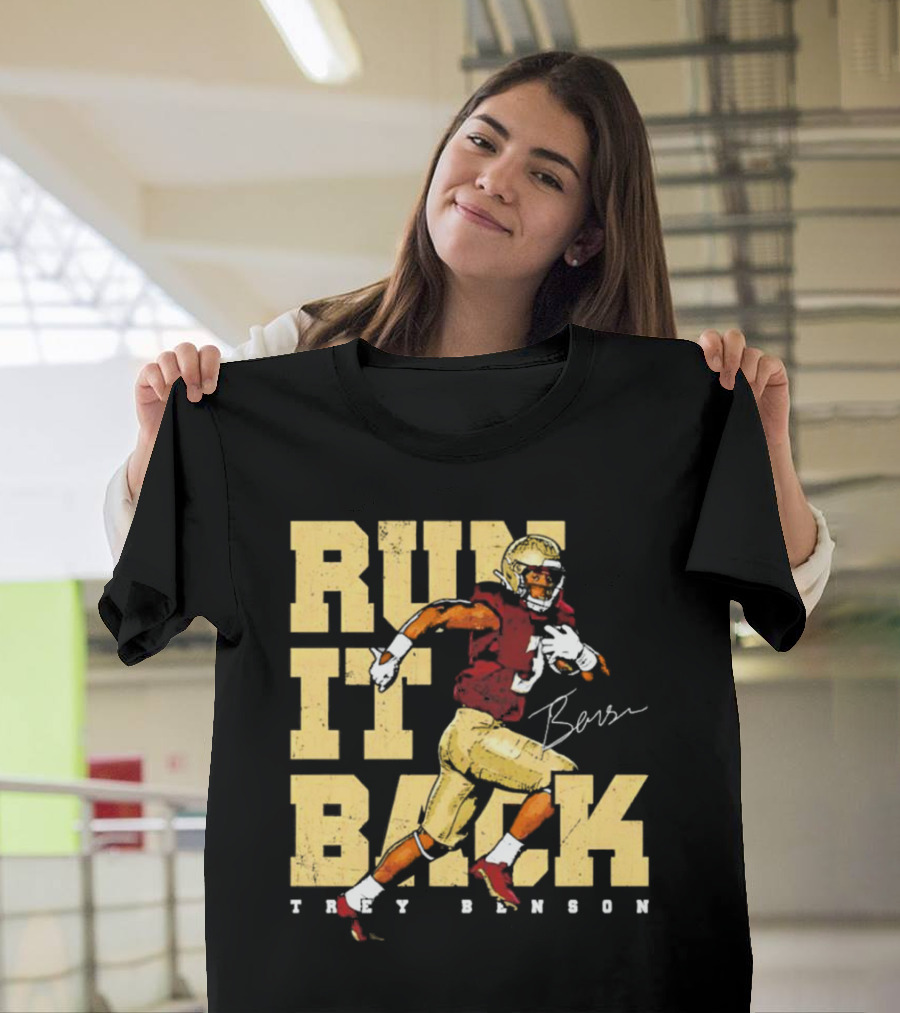 Trey Benson Run It Back Football T-Shirt