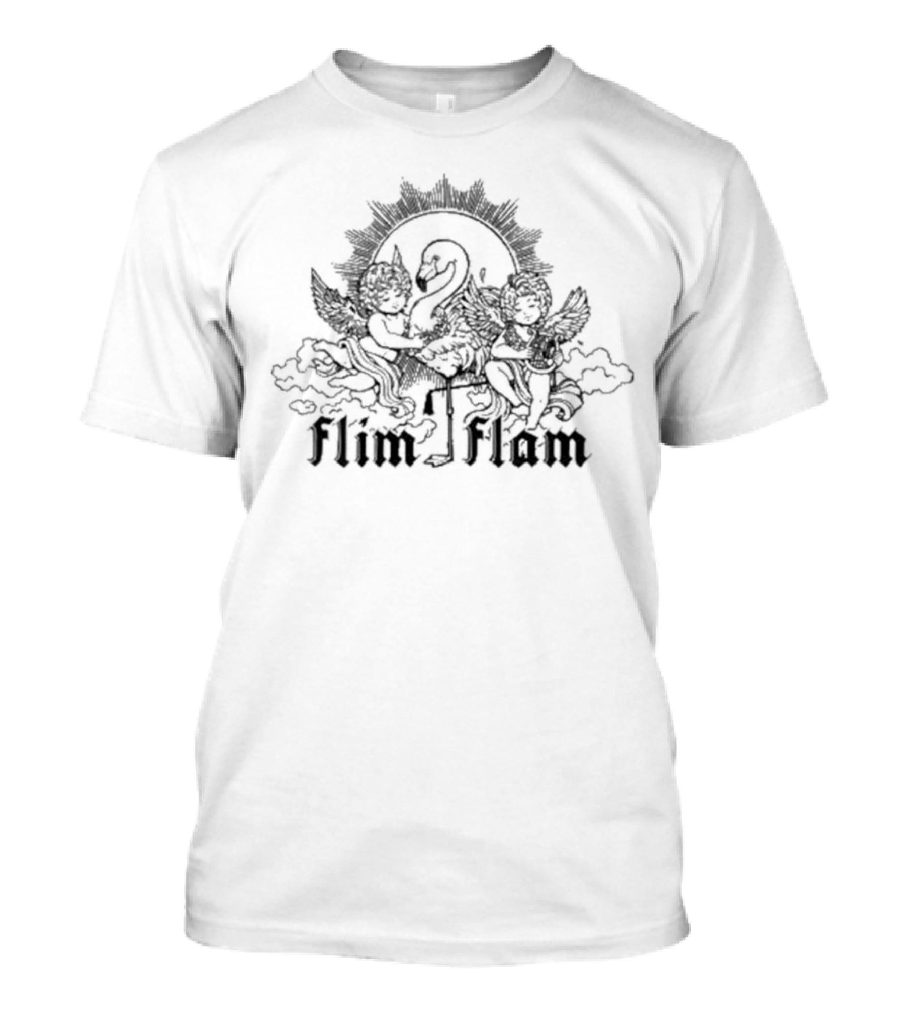 Flim Flam Flamingo Cherub Cute Merchandise T-Shirt