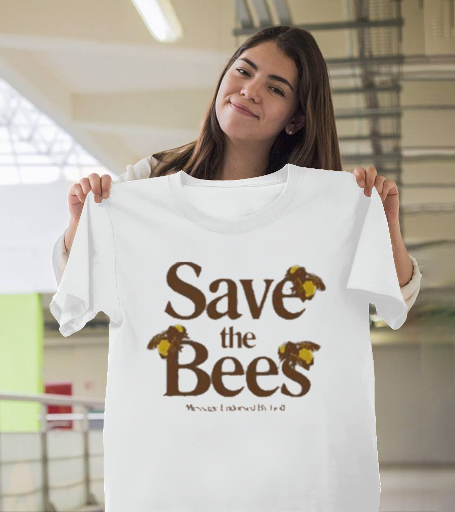 Save The Bees Flower Boy Enthusiast T-Shirt
