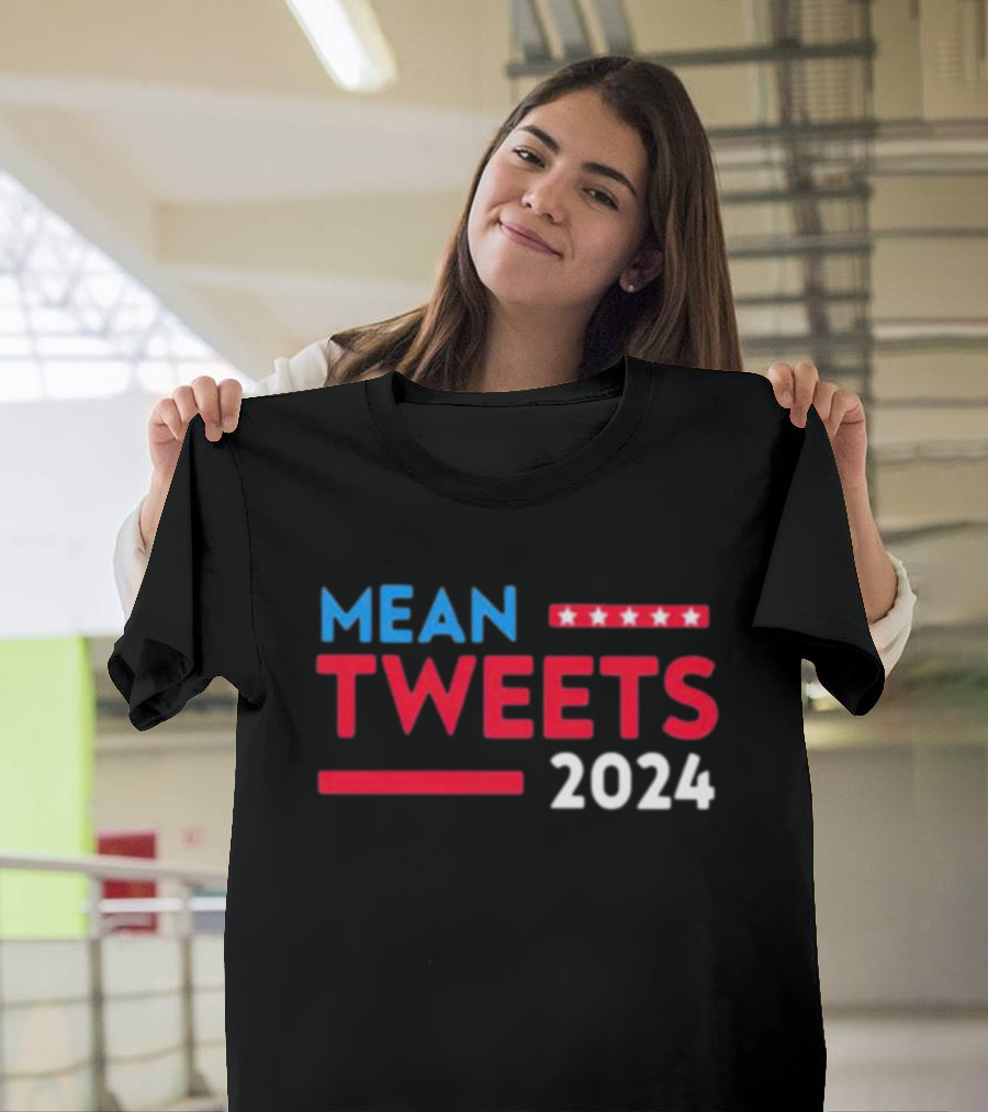 Mean Tweets 2024 American Flag Colors Stars T-Shirt