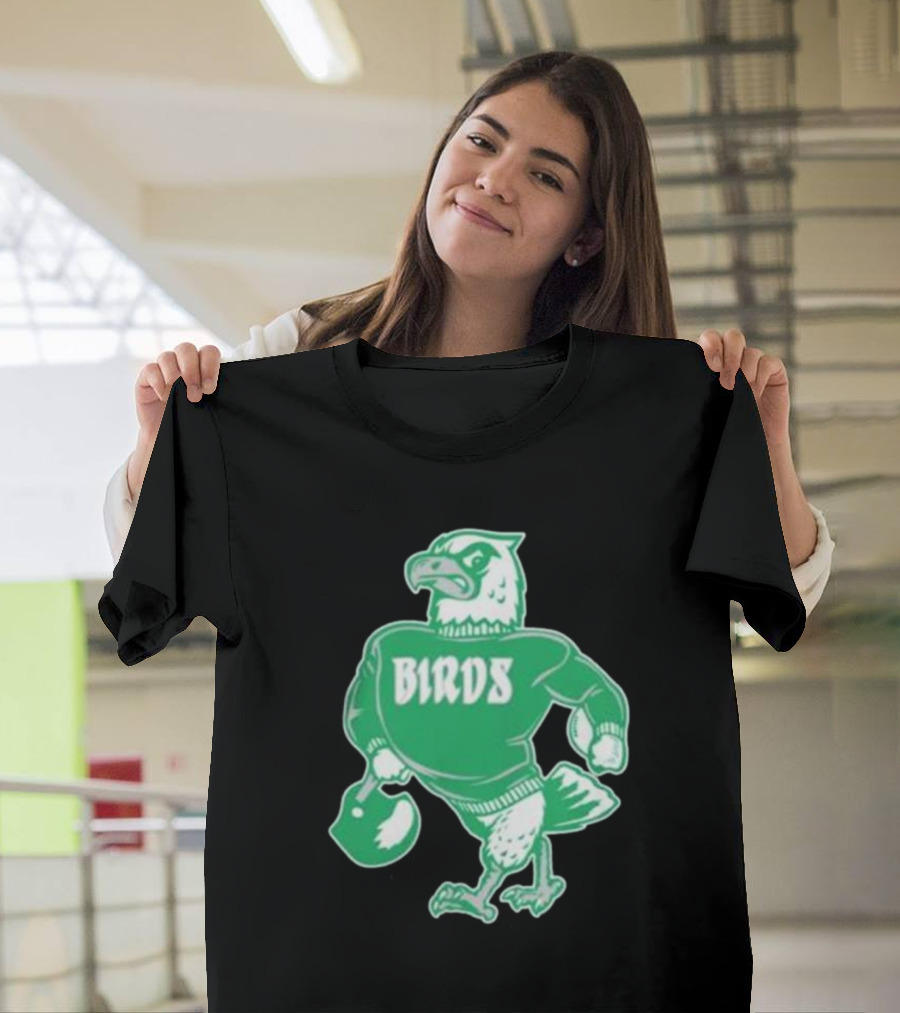 Philly Birds Mascot in Green Sweater Iconic T-Shirt