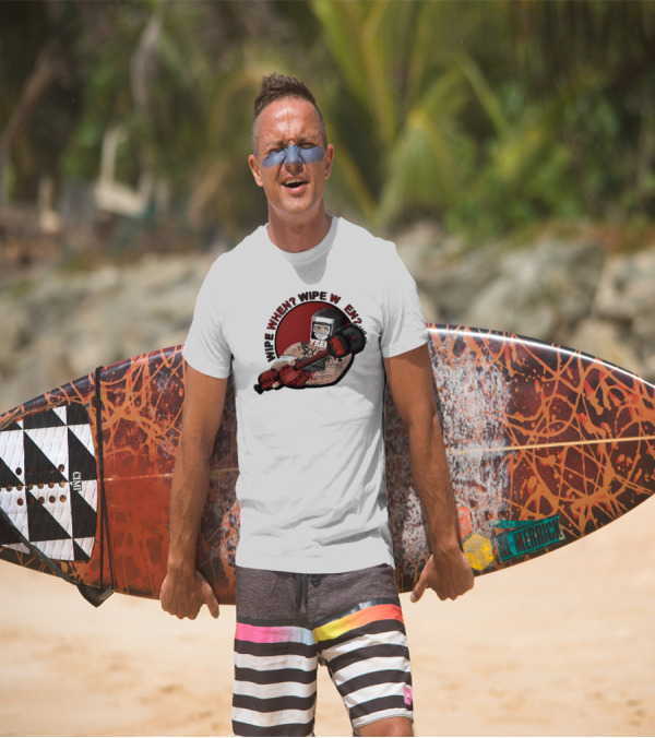Wipe When? Wipe W En? Hammer Tattooed Fighter T-Shirt