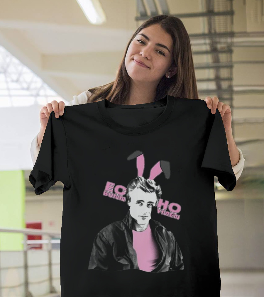 Echo And The Bunnymen Bunny Dean Retro Pink Bunny Ears T-Shirt