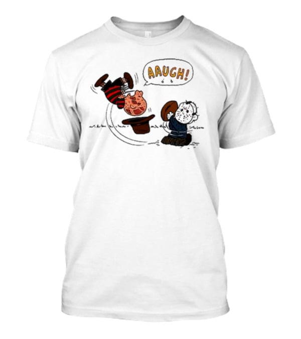 Aaugh Freddy Charlie Brown Halloween Mashup T-Shirt