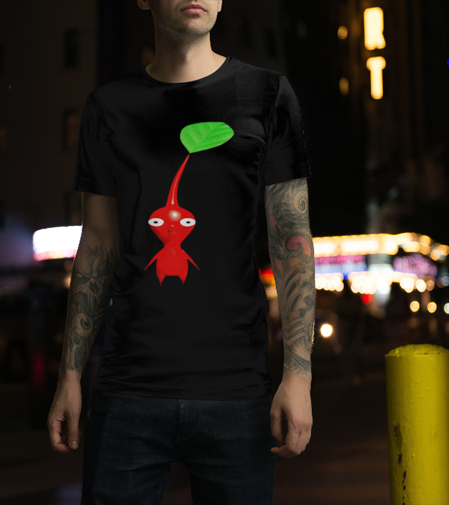 Pikmin Red Pikpik Character With Leaf Stem T-Shirt