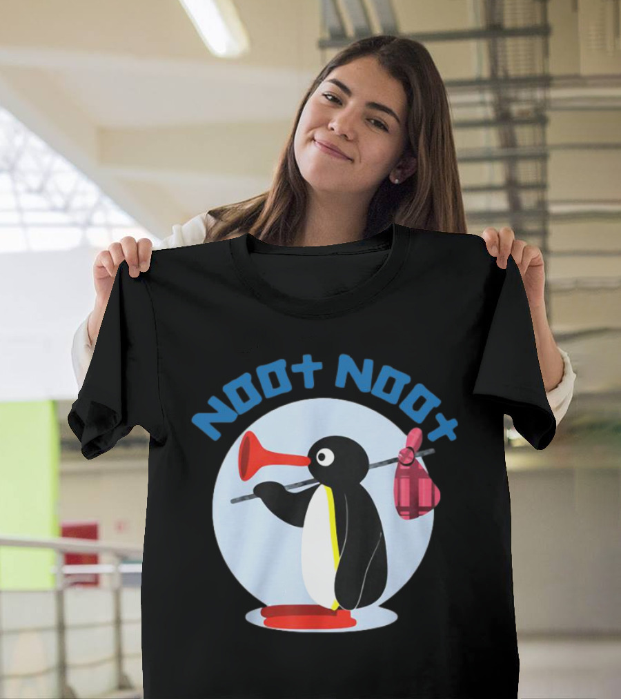 NOOT NOOT Pingu Penguin Red Horn Backpack Circle T-Shirt