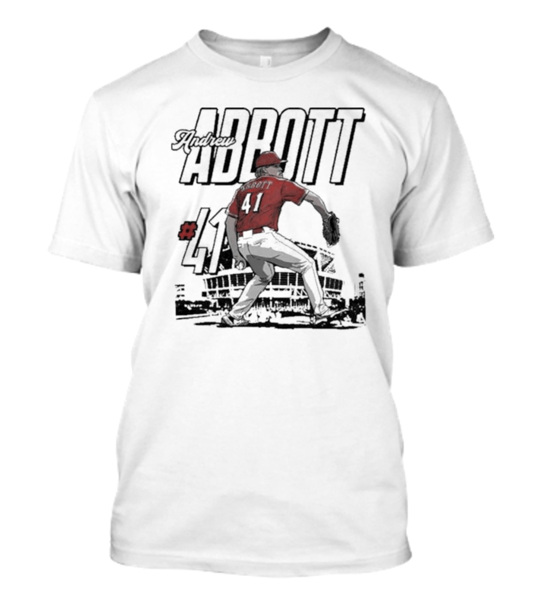 Andrew Abbott #41 Stadium MLBPA T-Shirt
