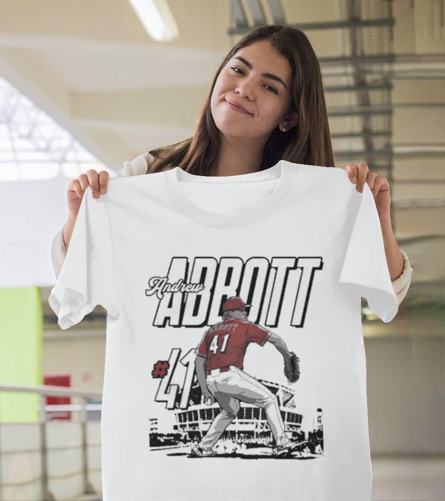 Andrew Abbott #41 Stadium MLBPA T-Shirt