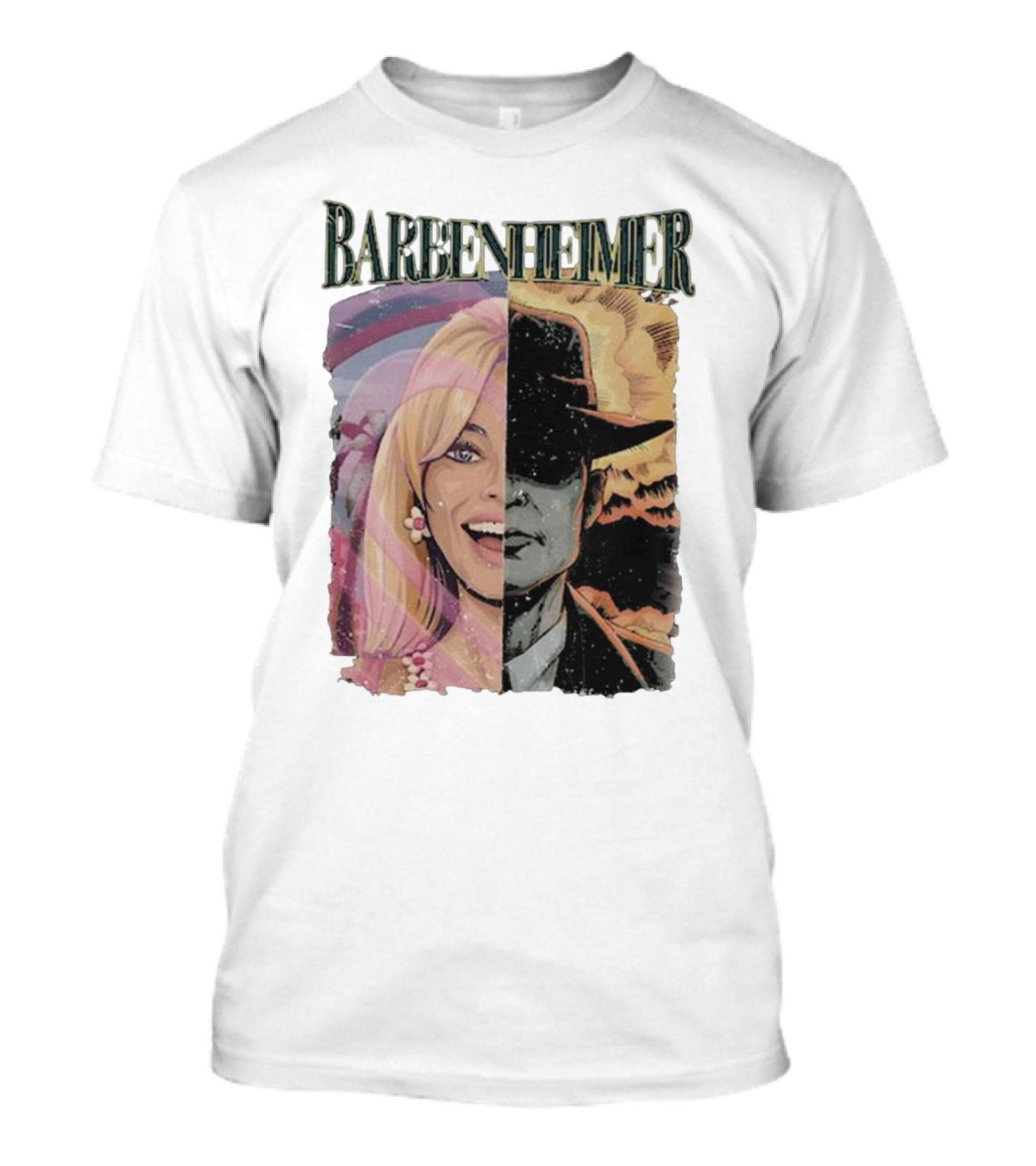 Barbenheimer Vintage I Survived Barbie Oppenheimer Fusion Uk Best Bernheimer India T-Shirt