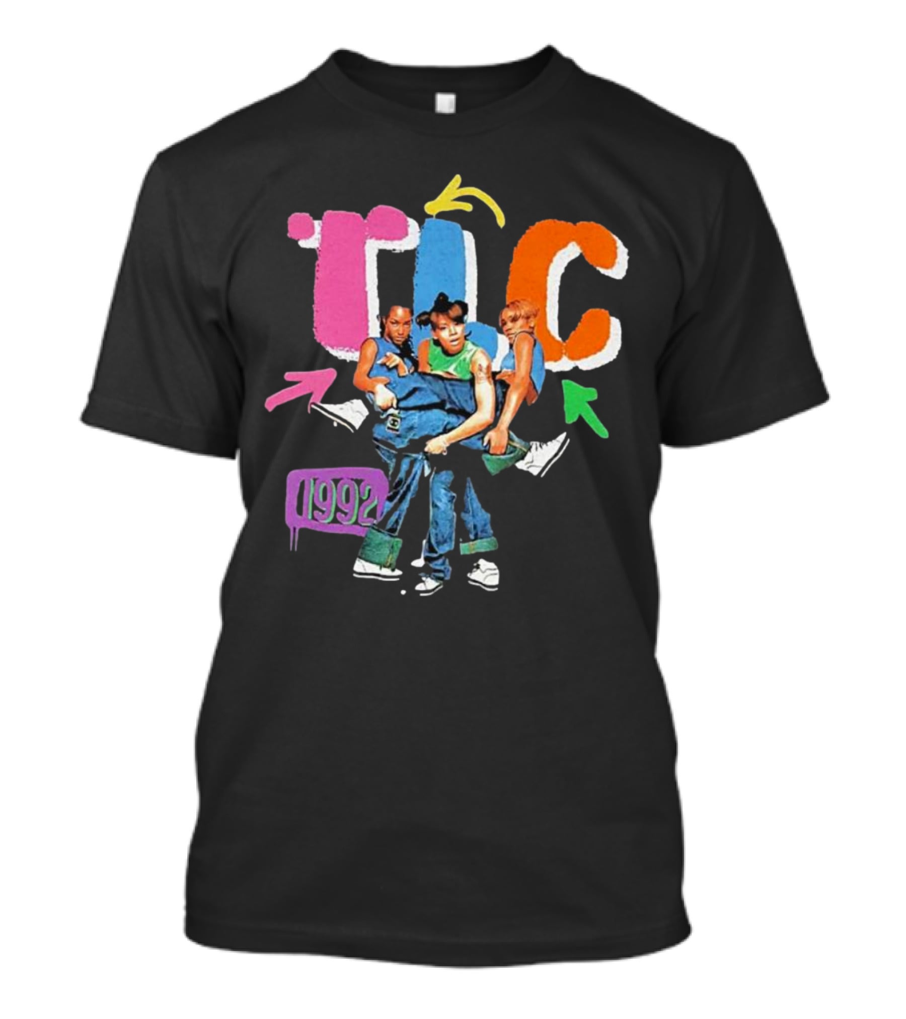 TLC 1992 Attractive Kicking Group T-Shirt