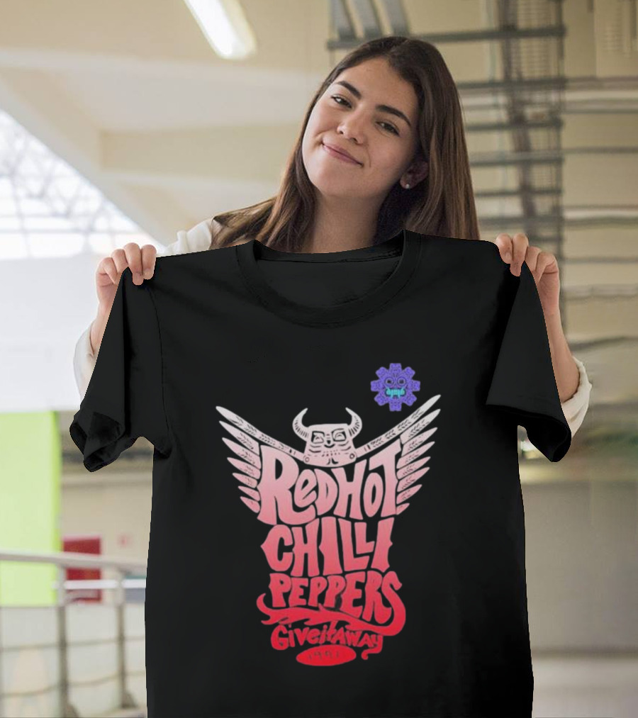 Red Hot Chili Peppers Give It Away 1991 Winged Skull T-Shirt