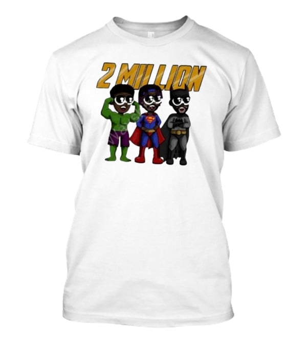Daydrian Harding 2 Million Subscribers Superhero T-Shirt