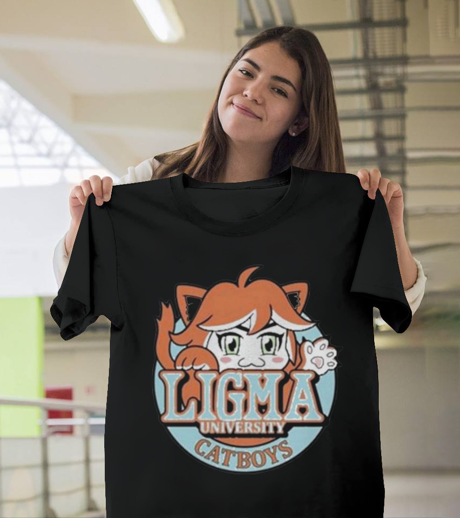 Ligma University Catboys Professor Lando Cat Ear Anime T-Shirt