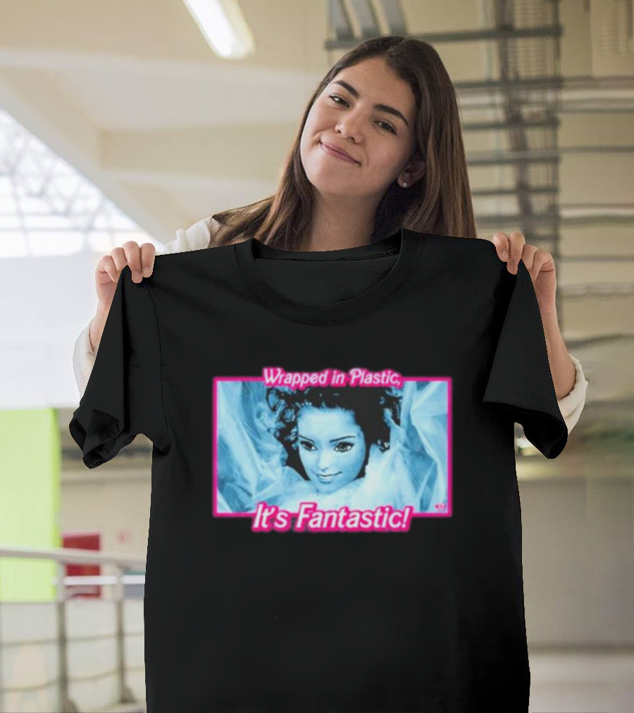 Barbie Wrapped in Plastic It's Fantastic Retro Style Photography T-Shirt