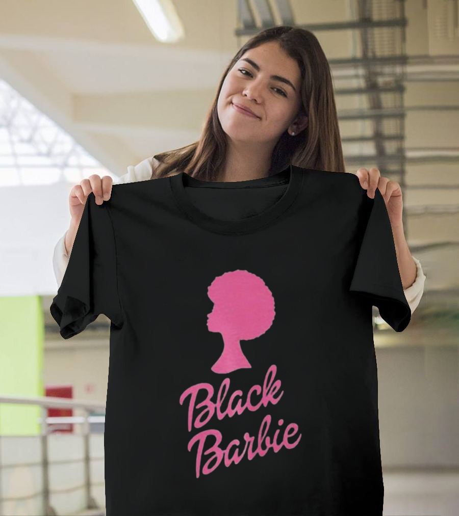 Black Barbie Afro Fan T-Shirt
