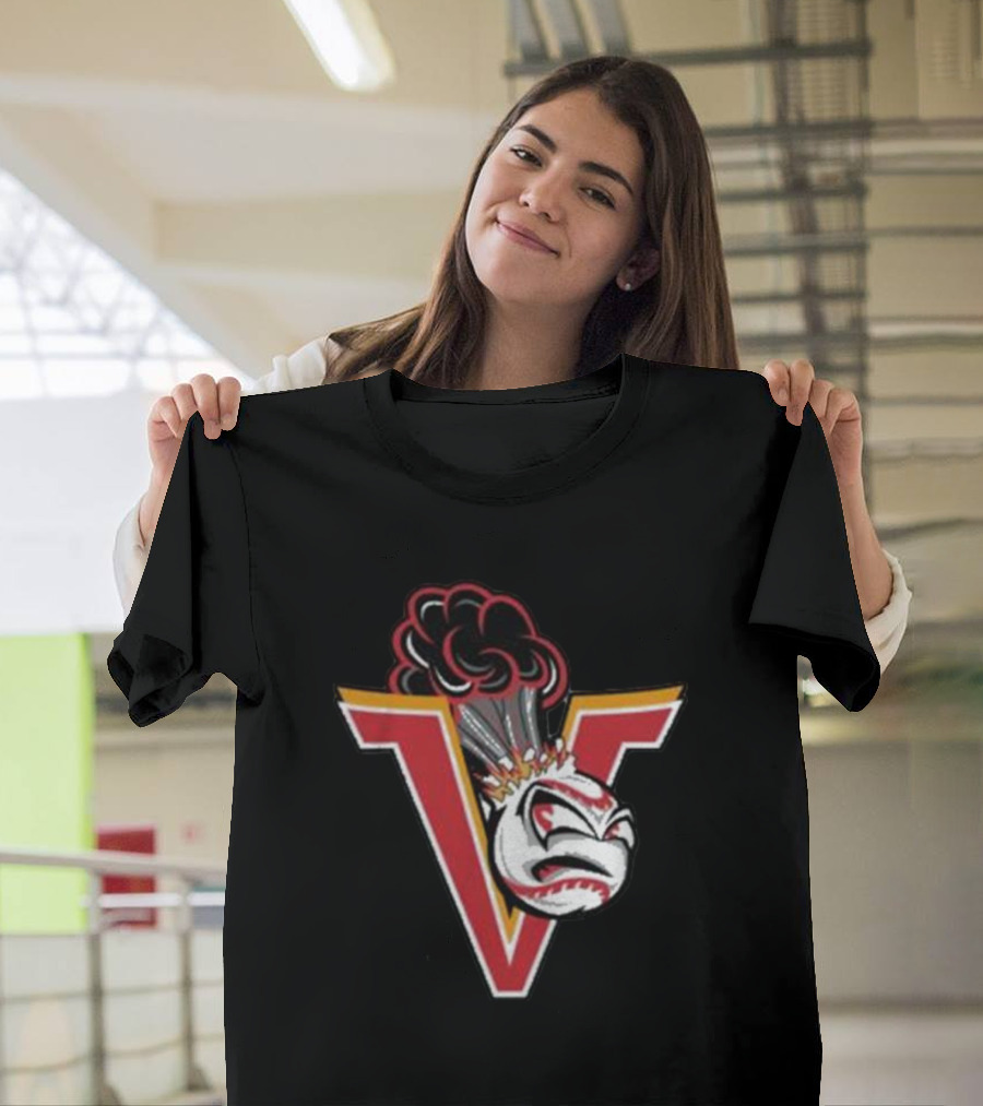 Mavericks Volcanoes Alternate Logo V-Eruption Baseball Mascot T-Shirt