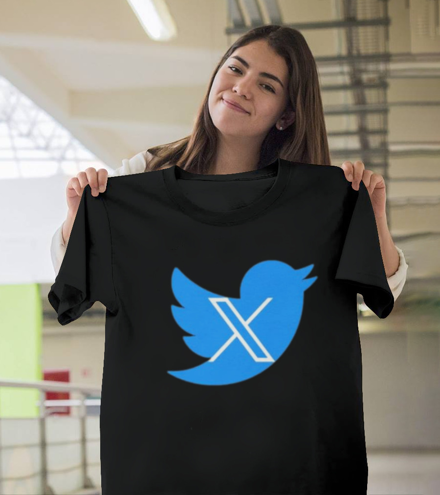 Twitter Bird X Logo New T-Shirt