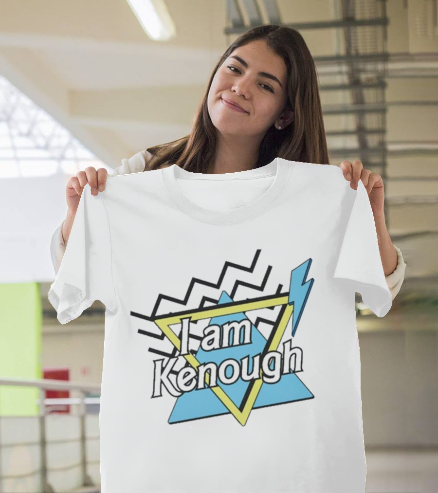 Kenough I Am Kenough Barbie Movie Triangle Lightning T-Shirt