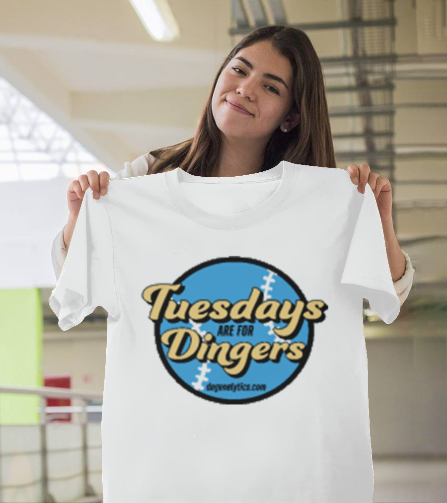 Parlaybae Degenelytics Tuesdays Are for Dingers Baseball Merch T-Shirt