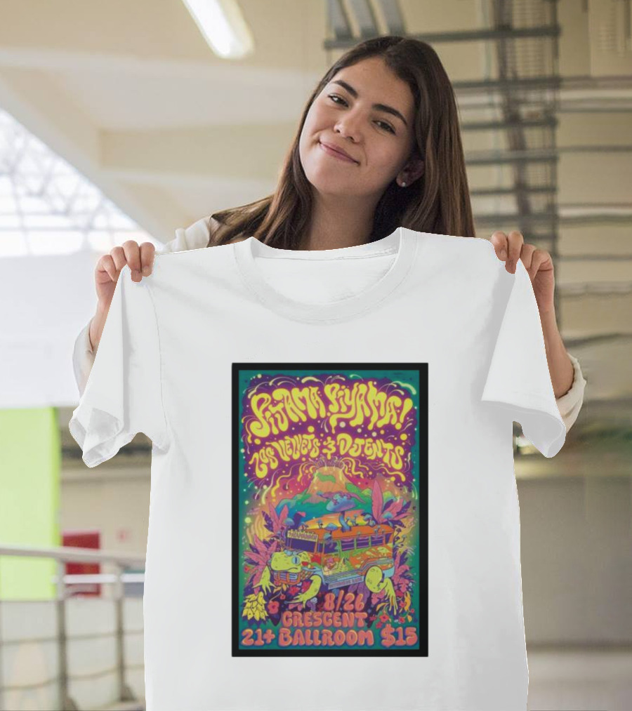 Pijama Piyama Los Velvets Djents Crescent Ballroom 21+ $15 8/26 T-Shirt