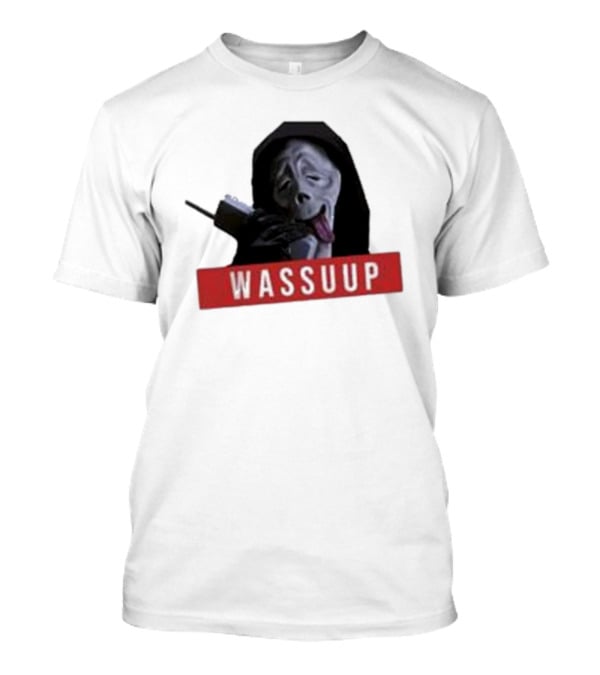 Wassup Ghostface Parody New Skeleton T-Shirt