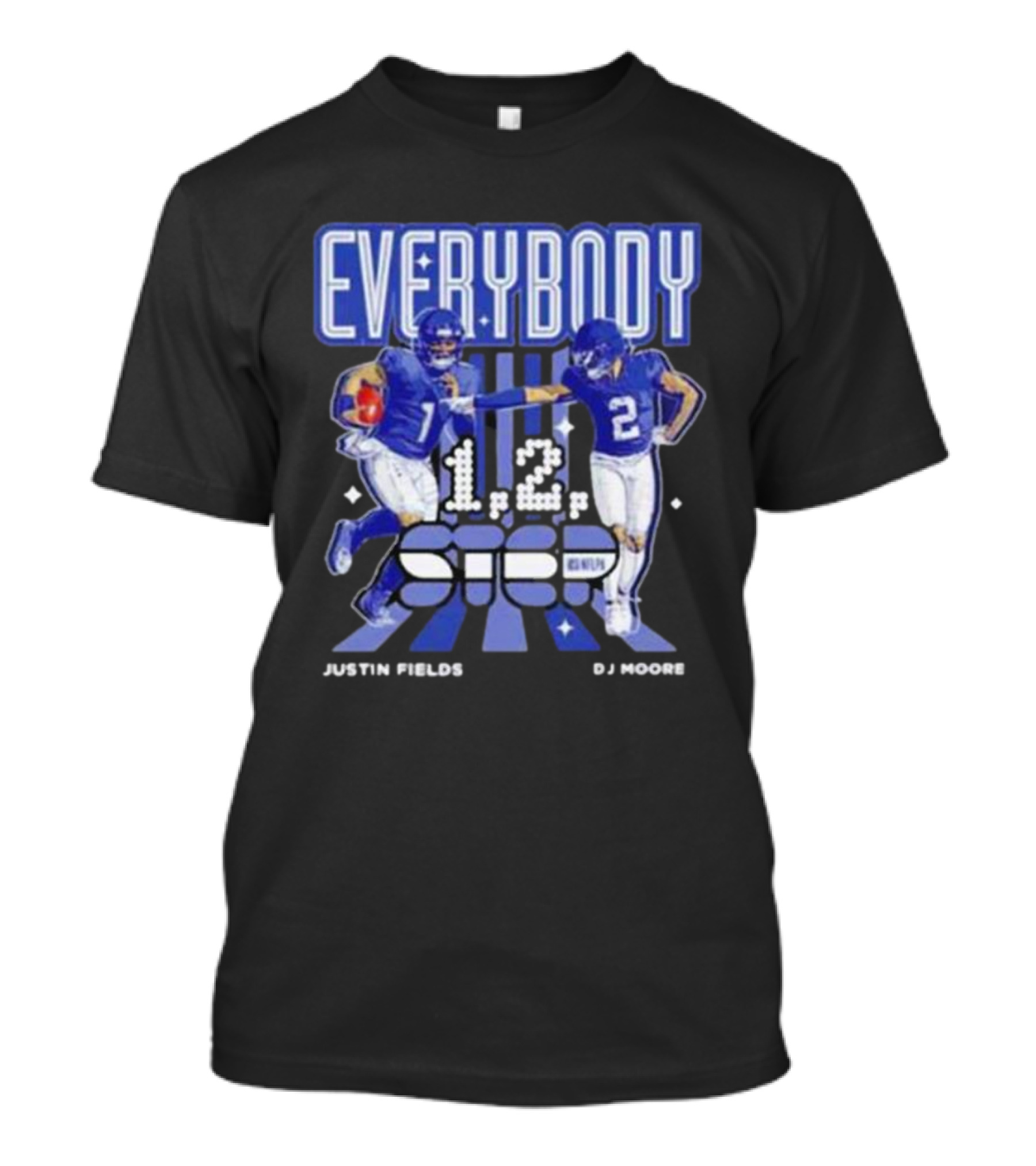 Everybody 1 2 Step Justin Fields DJ Moore Chicago Bears T-Shirt
