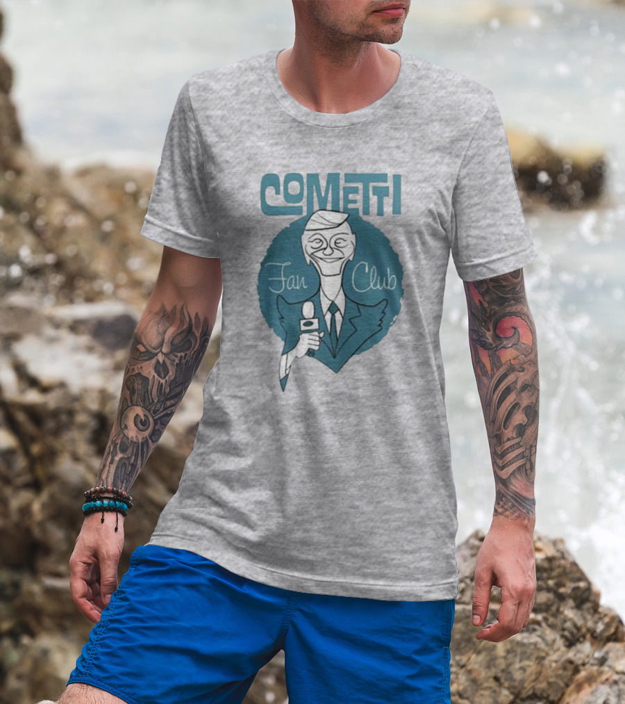 Cometti Fan Club Cartoon Microphone T-Shirt