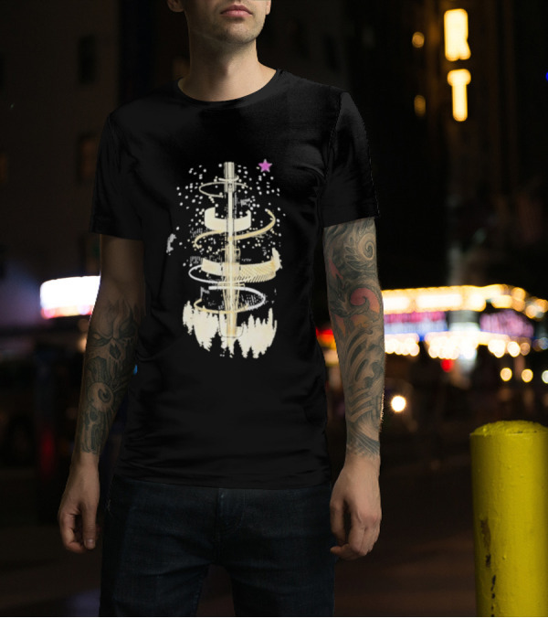 Linus Screwdriver Surrounded By Cosmic Spiral And Purple Star T-Shirt
