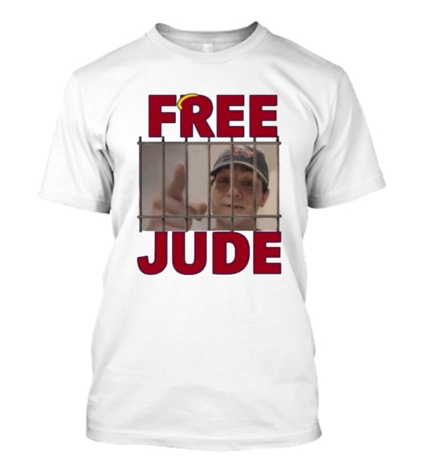 Gohalos Free Jude New Prison Bars Hat Pointing T-Shirt