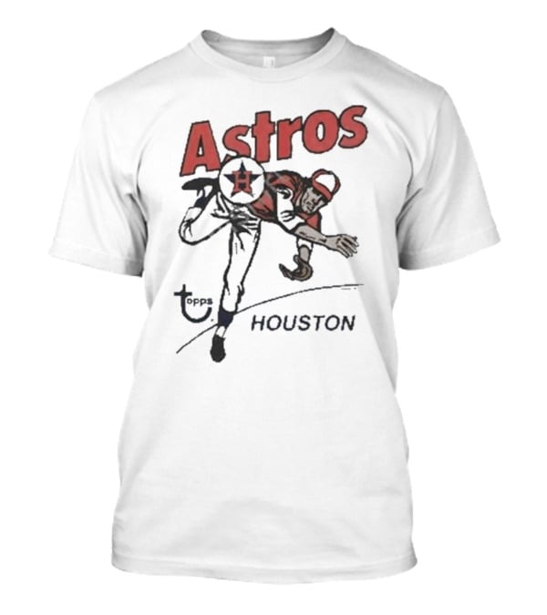 Houston Astros Topps Homage Gold Tri-Blend Vintage Pitcher T-Shirt