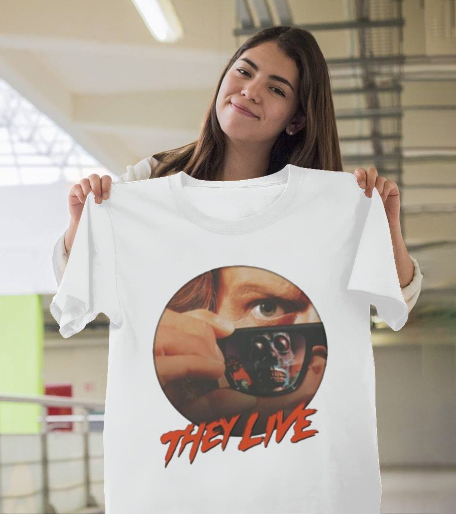 They Live Alien Sunglasses Meme Comedy T-Shirt
