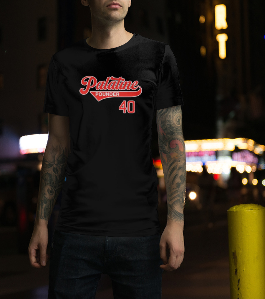 Palatine Pounder 40 Baseball T-Shirt