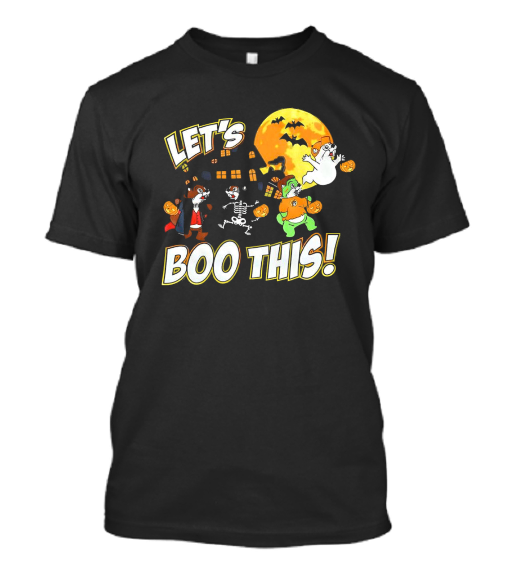 Buc-ee's Halloween Let's Boo This Full Moon Ghosts And Monsters T-Shirt