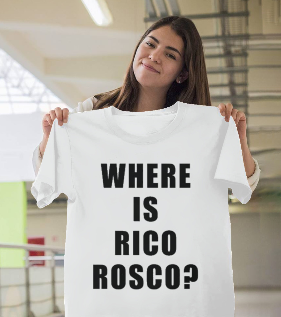 Dave Portnoy Where Is Rico Rosco Question Text T-Shirt