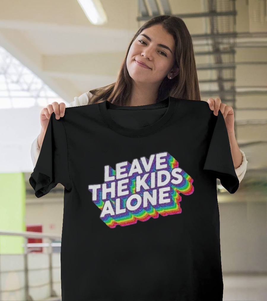 Gaysagainstgroomers Merch Leave The Kids Alone T-Shirt
