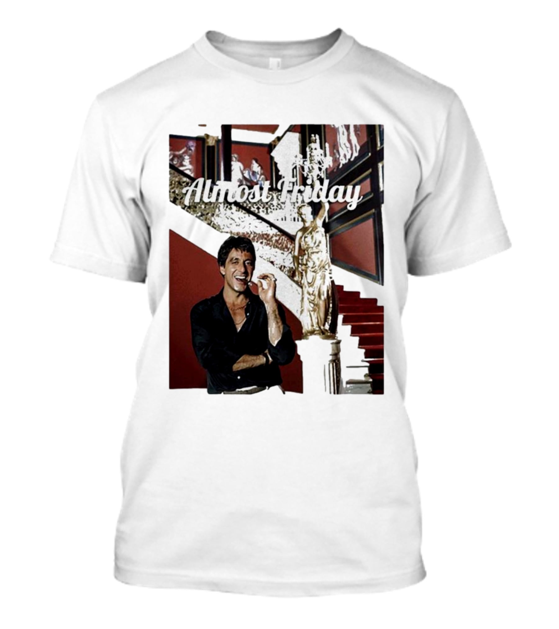 Almost Friday Scarface Mansion Scene T-Shirt