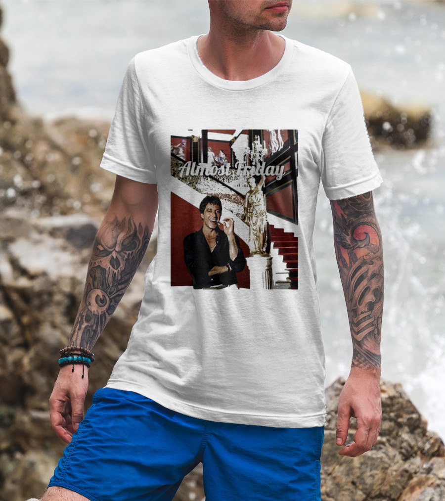 Almost Friday Scarface Mansion Scene T-Shirt