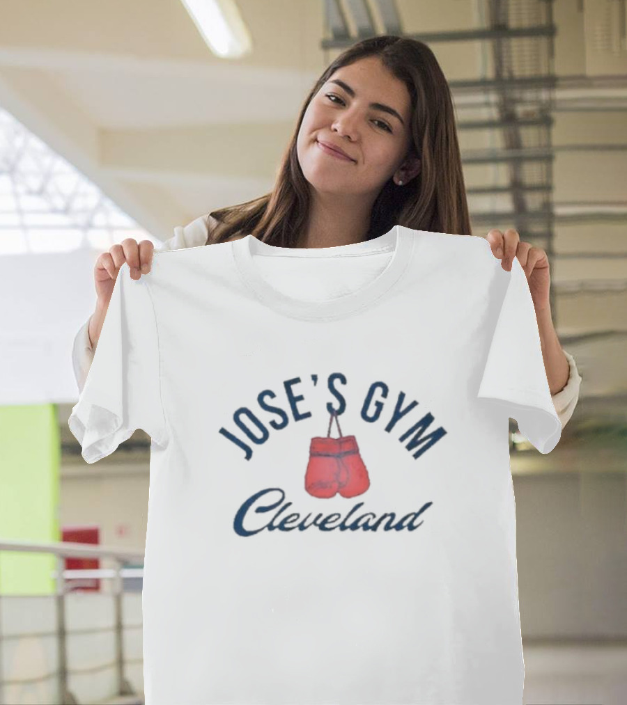 José Ramírez José’s Gym Cleveland Gloves T-Shirt