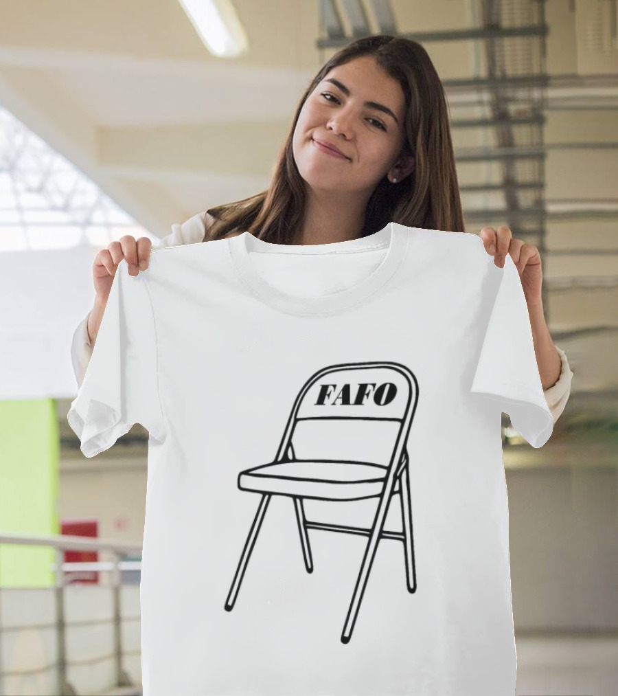 FAFO Folding Chair Alabama Meme Boat Brawl T-Shirt