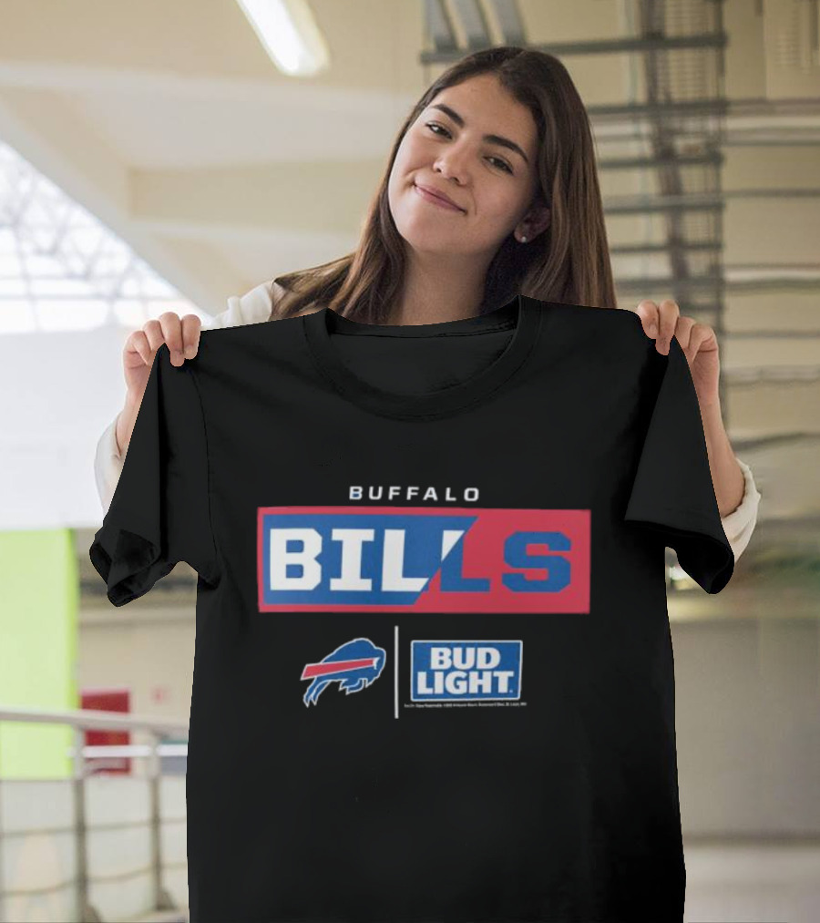 Buffalo Bills Bud Light NFL Collaboration T-Shirt