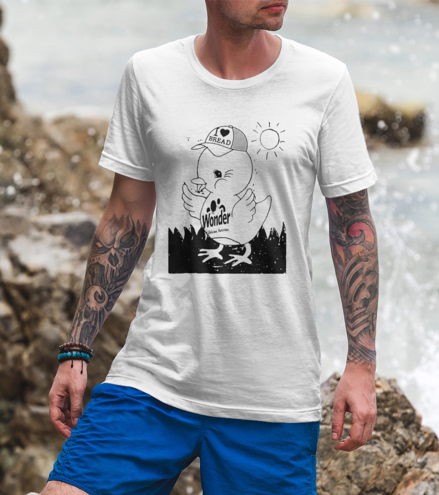 Wonder Bread Duck I Love Bread T-Shirt