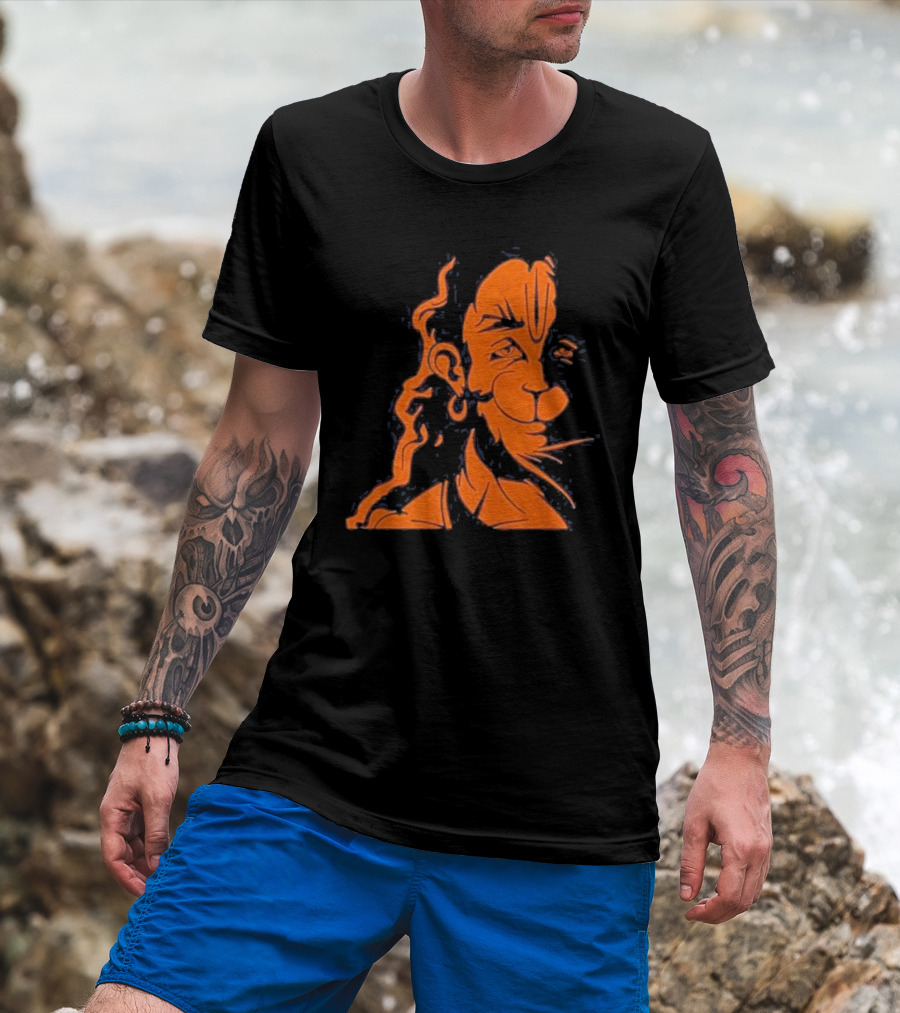 Happy Hanuman Iconic Orange T-Shirt
