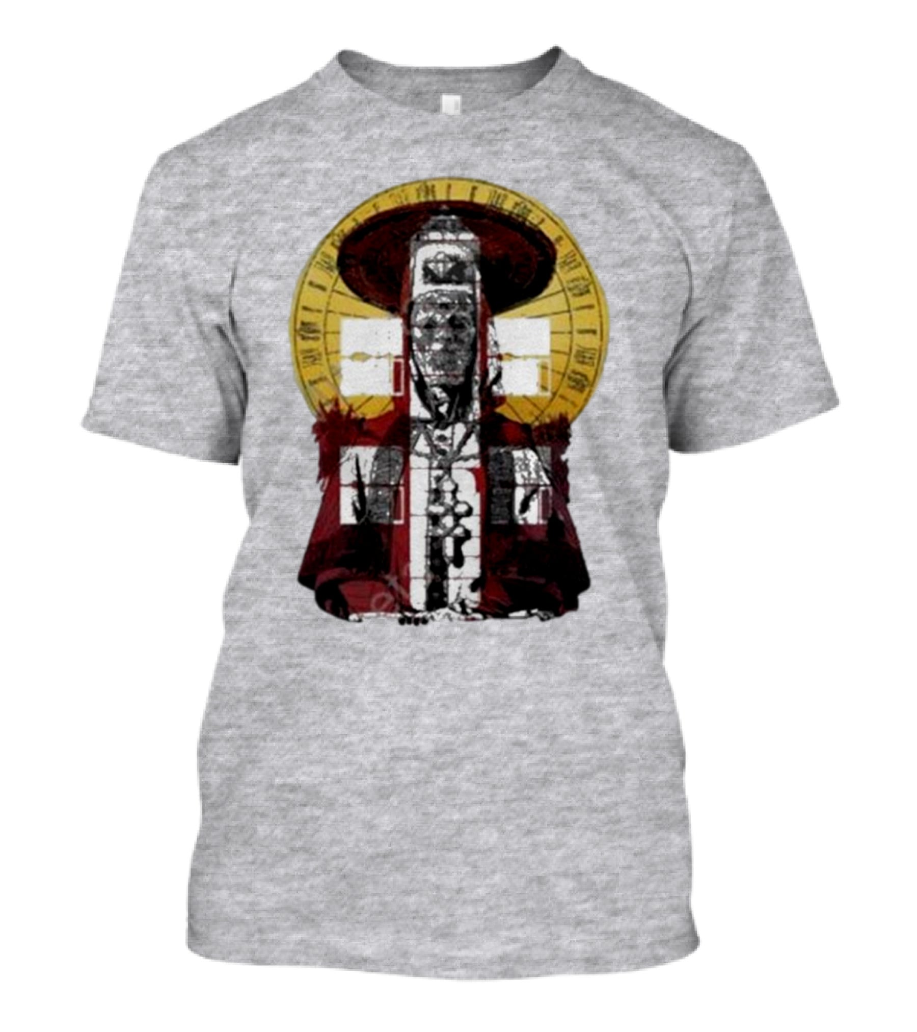 Dozens Of Rebel Moon Roman Numeral Halo Clergyman T-Shirt