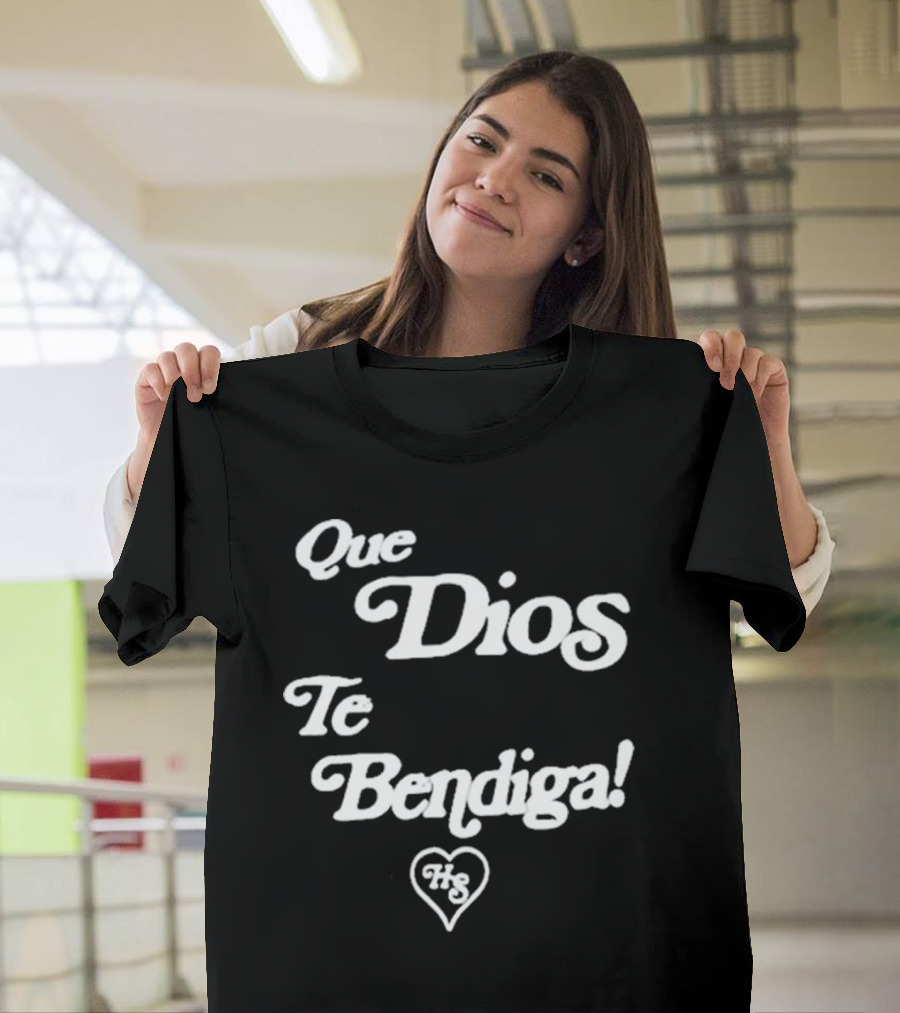 Heaven Sent Que Dios Te Bendiga HS Heart T-Shirt