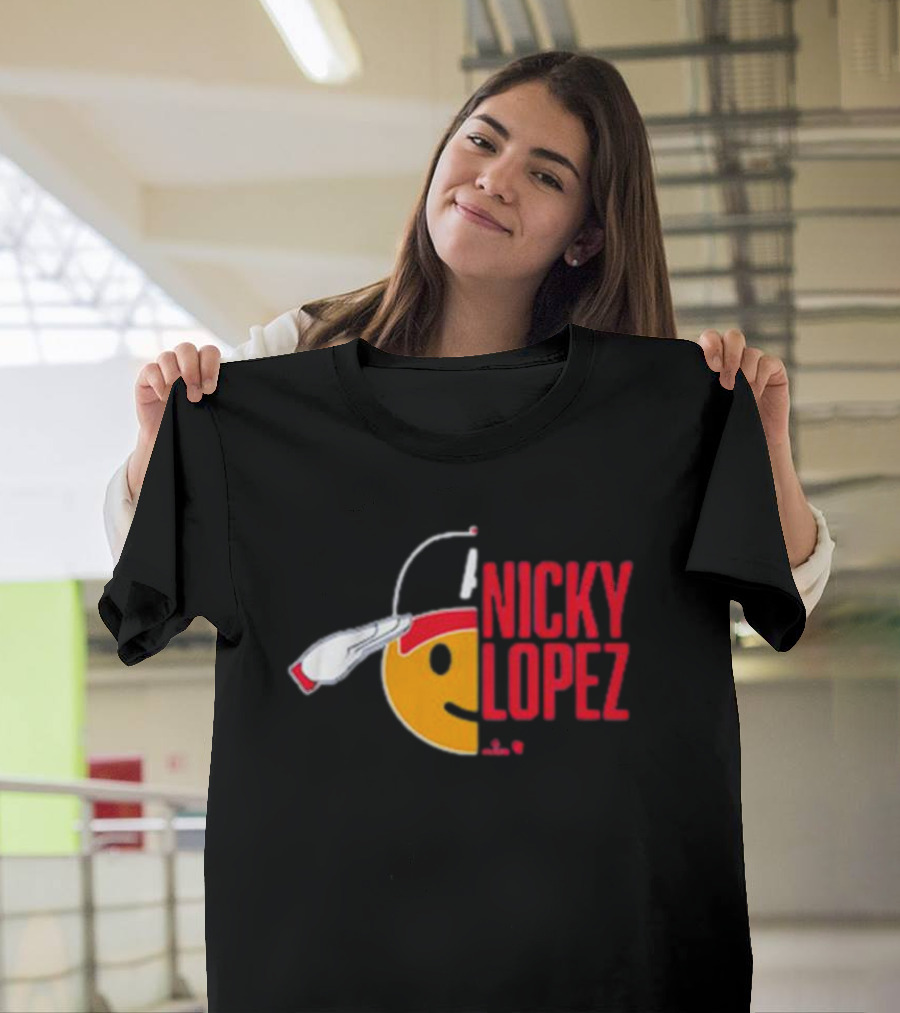 Nicky Lopez Salute Icon Atlanta Braves T-Shirt