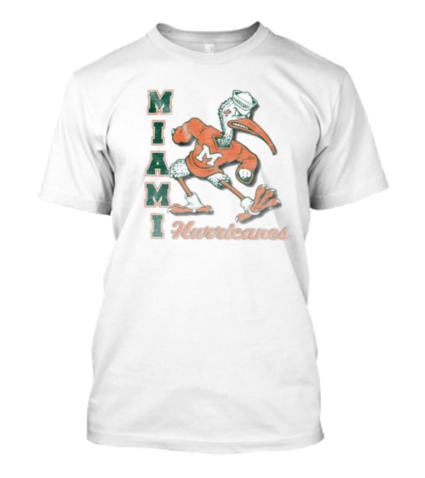 Miami Hurricanes Vintage Ibis Mascot Phase Out '47 Franklin T-Shirt