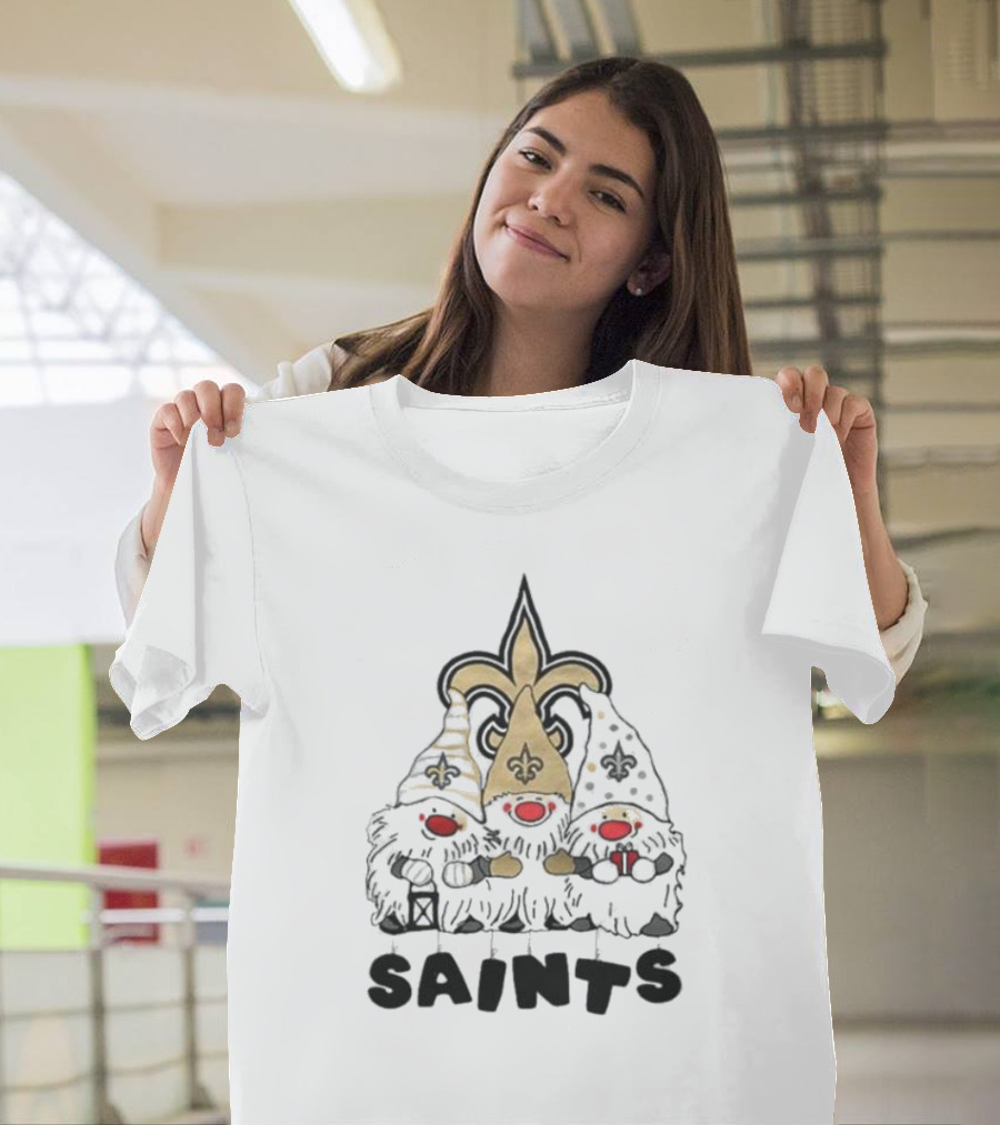 New Orleans Saints Gnomes Fleur-de-Lis Highlights T-Shirt